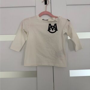 Moncler Kids White Long Sleeve Shirt